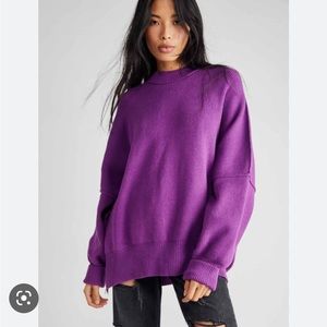 HOST PICK ⭐️ Free People Easy Street Sweater in “Sparkling Grape”